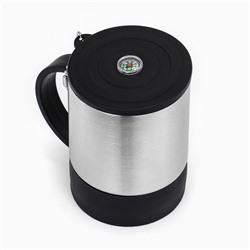 Термокружка Мастер К «Туризм», 180 мл, 10×9 см, сохраняет тепло 2 ч, компас, нержавеющая сталь, чёрная