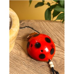 Сувенирный музыкальный инструмент свисток «Божья коровка», 6×8×4 см, полирезин, МИКС