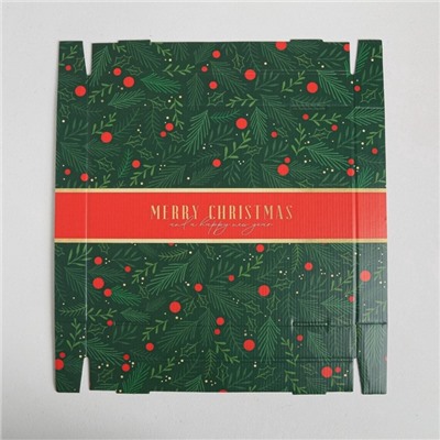 Коробка подарочная новогодняя складная «С Новым годом», 31×25.5×16 см