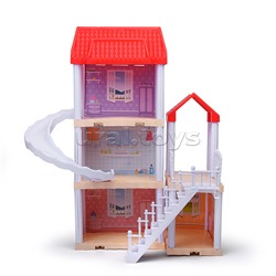 Дом для куклы "Моя вилла" с мебелью, в коробке