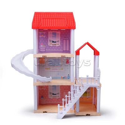 Дом для куклы "Моя вилла" с мебелью, в коробке