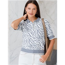 Джемпер жаккардовой вязки с кашемиром