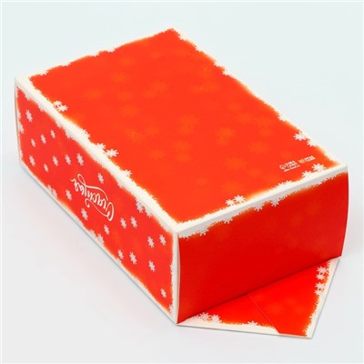 Коробка - конфета новогодняя подарочная складная «С Новым годом», 14×22×8 см