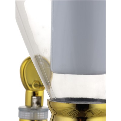 УЦЕНКА Башня пивная «Вавилон стиль», 3 л, с подсветкой, 17.5×17.5×54 см, цвет золотой