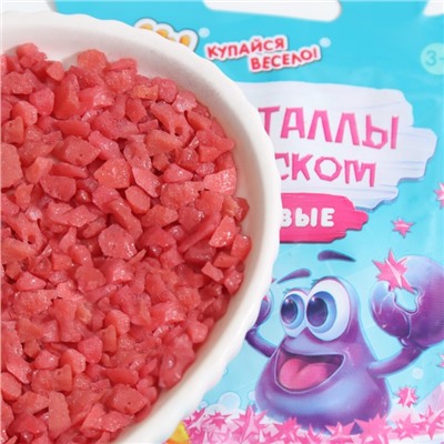 Кристаллы с треском Baffy для ванны, розовый, 10 г