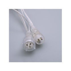 Гирлянда «Бахрома» 3×0.6 м, IP44, УМС, прозрачная нить, 160 LED, свечение тёплое белое, 220 В