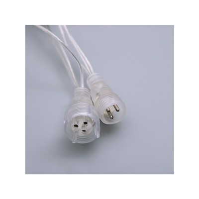 Гирлянда «Бахрома» 3×0.6 м, IP44, УМС, прозрачная нить, 160 LED, свечение синее, 220 В