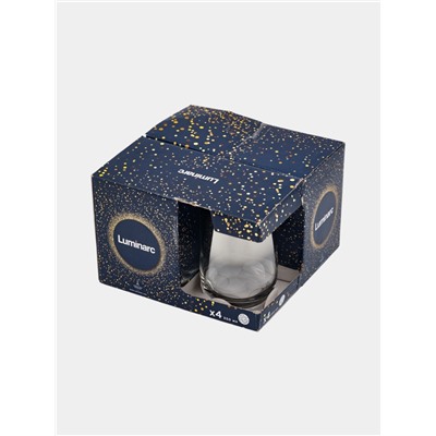 УЦЕНКА Набор стаканов высоких 350 мл «Серебряная дымка», 4 шт.