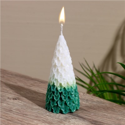 Свеча новогодняя «Ёлка», 8.5×8.5×9.5 см, соевый воск