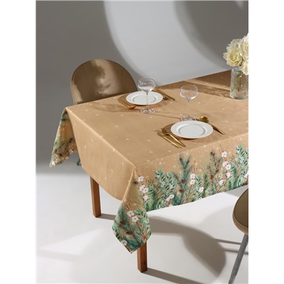 Скатерть новогодняя «Этель» Fir branches 144×180 см с ГМВО, 100% хлопок, 190 г/м²