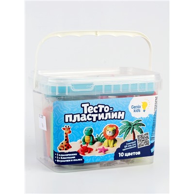 Тесто-пластилин, 10 цветов