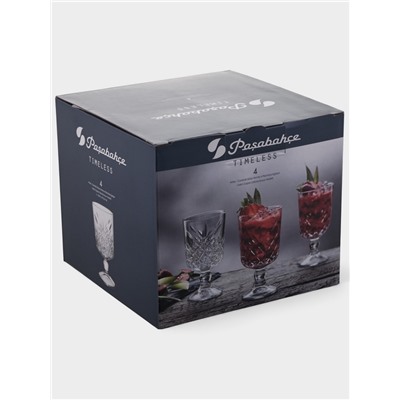 Бокалы для вина Paşabahçe Timeless, 320 мл, набор 4 шт., стекло, прозрачные