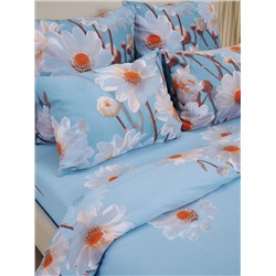 Пододеяльник бязь люкс на молнии - Ромашки