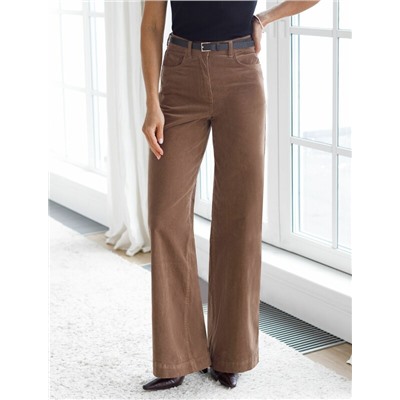 Брюки из эластичного микро-вельвета