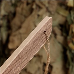 Ковш - черпак для бани и сауны «Добрыня», 500 мл, липа, нержавеющие вставка и обруч, 54 см, «Добропаровъ»