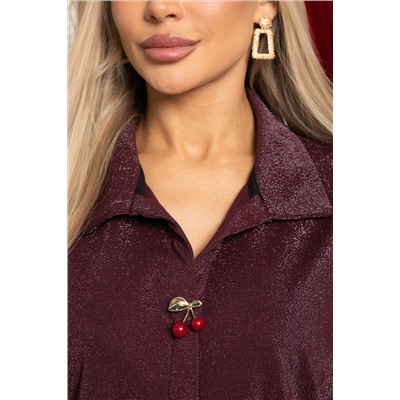Блуза Ариозо (темно-бордовая) Б14932-24М