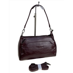 Женская сумка из натуральной кожи, цвет  бордовый