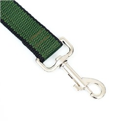Поводок, 3 м × 2.5 см, зелёный, черный