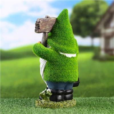 Садовая фигура - фонарь «Гном» 9×15×25 см, Greengo