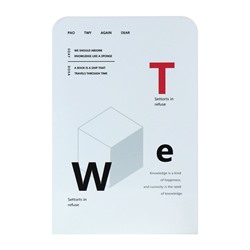 Держатель (ограничитель) подставка для книг, 2 штуки, геометрия, голубой
