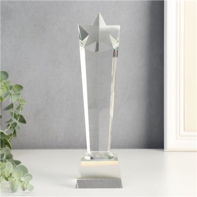 Фигурка стекло «Стела наградная. Звезда-кристалл», 24×7×5.5 см