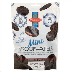 Daelmans, Mini Stroopwafels, Chocolate-Caramel, 5.29 oz (150 g)