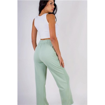 Трикотажные брюки со стрелкой, на резинке (Бирюза)