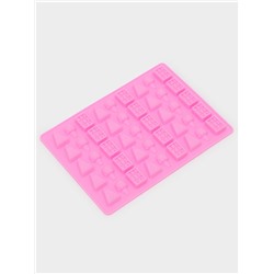 Форма для мармелада «Сладкоежка», силикон, 19.5×13.6×1 см, 45 ячеек, МИКС