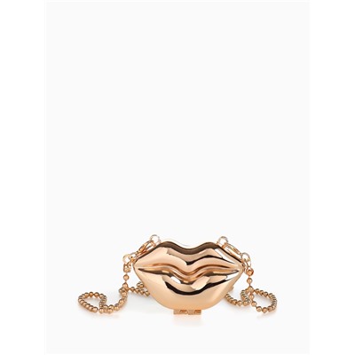 УЦЕНКА Сумка жен. 16.5×3.5×11, отд на магните, длин цепочка, золото