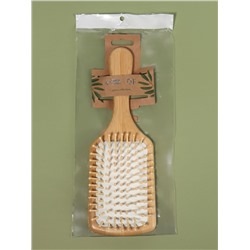 Расчёска массажная BAMBOO, широкая, бамбуковая, 8×25(±1) см