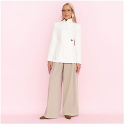 Жакет приталенного силуэта, Дерзкий силуэт (белый)