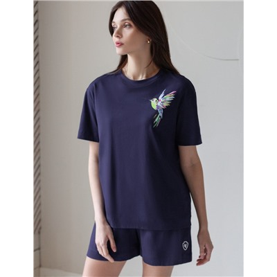 Короткие шорты с поясом на резинке из эластичного хлопка