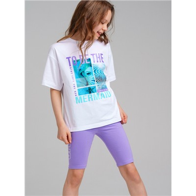 Брюки трикотажные для девочек (легинсы укороченные)