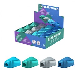 Точилка пластиковая с контейнером "Шарм, Ледяной металл" ассорти 60032 ErichKrause