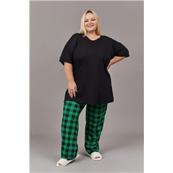 Пижама с брюками с брюками Больших размеров (П-111б-однотонная) НАТАЛИ, 1224945