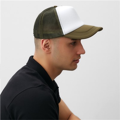 Бейсболка с сеткой MINAKU, зелёный, размер 56-58