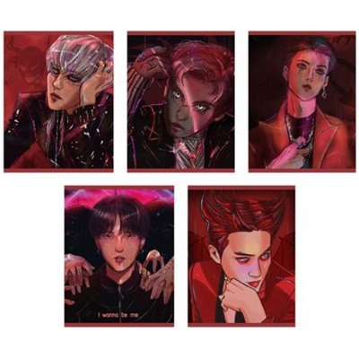 Тетрадь  48л клетка "K-pop" ТК2Л489156 Listoff