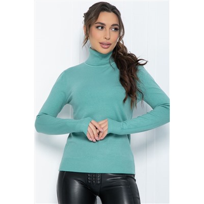 Водолазка Зимняя история (светло-зеленая) Б14530-20М