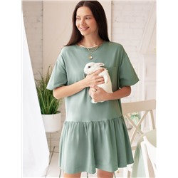 Платье из премиального хлопка с эластаном