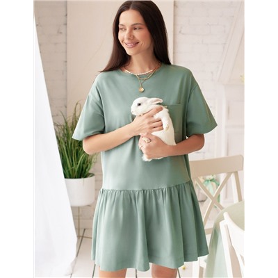 Платье из премиального хлопка с эластаном