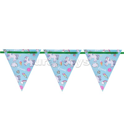 Флажки-растяжка "Сладость единорога"