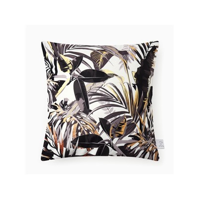Наволочка декоративная «Этель» Golden tropics, 40×40 см, велюр