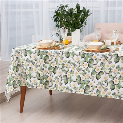 Скатерть «Этель» Camellia, размер 145×220 см, хлопок 100%, саржа 190 г/м²