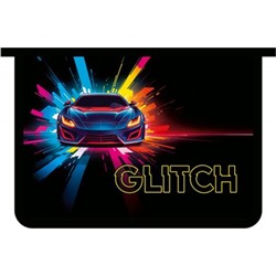 Папка для тетрадей А4 на молнии сверху 32,5х23х5,5 см ПМ-А4-29 "GLITCH" Пчелка