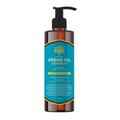 Evas Шампунь с аргановым маслом 500мл Char Char Argan Oil Shampoo