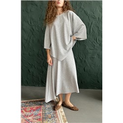 Юбка женская  ASY106/01/Серый меланж