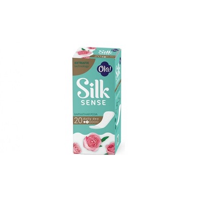 Ola! Silk sense Ежедневные женские прокладки daily deo 20шт Бархатная роза