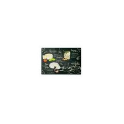 Доска разделочная 20*30*0,4 см СЫРНАЯ стекло