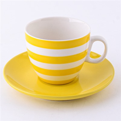 9-25070-2 Чайная пара 2пр 220мл Yellow (х1)