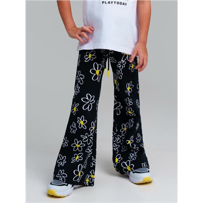 Брюки трикотажные для девочек, 2 пары в комплекте